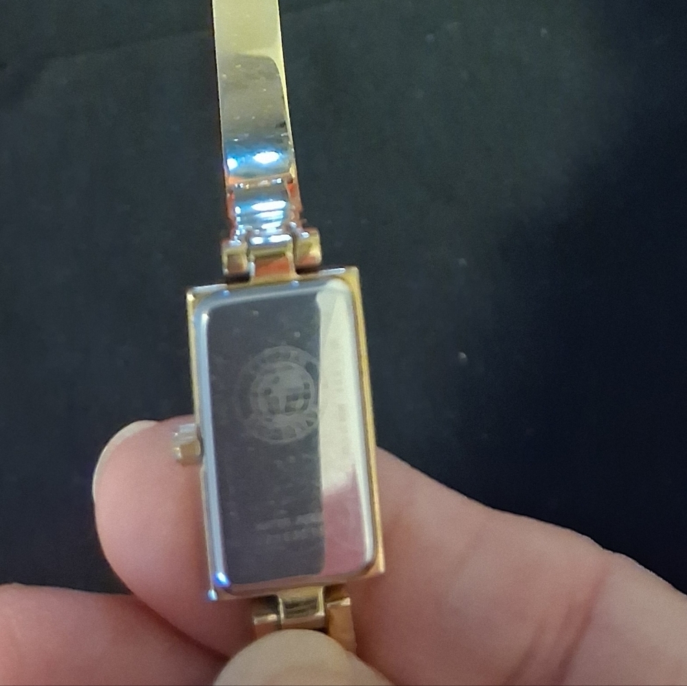 Citizens Eco-Drive Elegant Gold Tone Rectangle Face Solar-Charged Dressy Watch - Picture 9 of 11